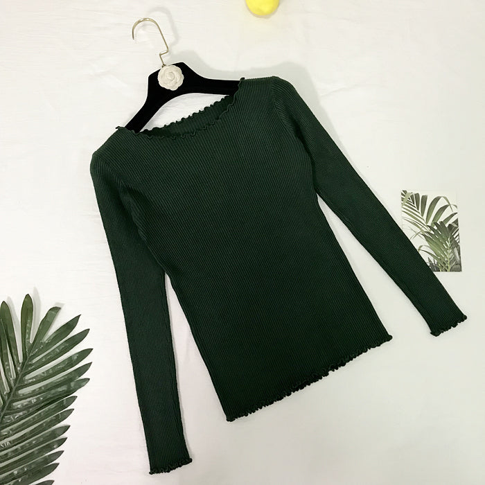 VenusFox Round Neck Knitted Sweater