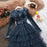 VenusFox V-neck velvet ball gown dress