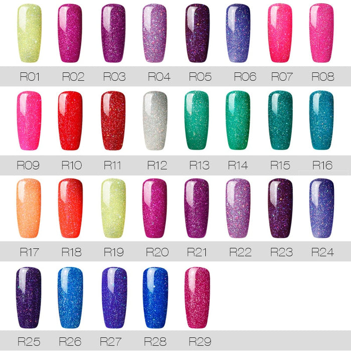 7ML Semi Permanent UV Off Prime White Gel Varnish Nail Polish Set Nails Art For Manicure