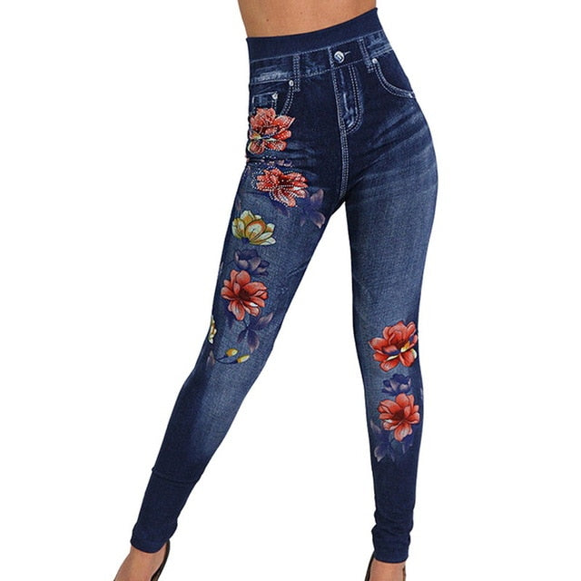 VenusFox High Waist Denim Skinny Pencil Jeans