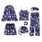 VenusFox 7 Pieces Silk Striped Pajamas Sets