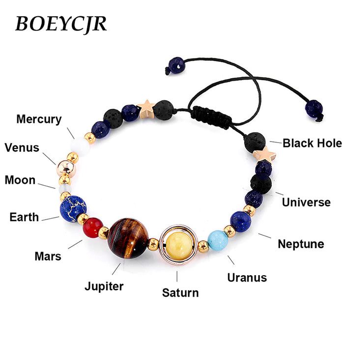 Universe Planets Beads Bracelets Fashion Jewelry