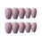 24pcs/Set False Nails Pink Grey Pre-Design Full Cover Nail Tips Manicure Tool with GLue