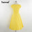 VenusFox Vintage Polka Dot Yellow Dress