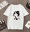 VenusFox Print O Neck Cotton T shirt