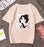 VenusFox Print O Neck Cotton T shirt