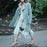 VenusFox Elegant casual Long sleeve mint green dress