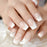 24pcs Natural Ombre French Ballerina Fake Nail