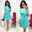 VenusFox Short Sleeve Solid Colors Above-knee Summer Dress