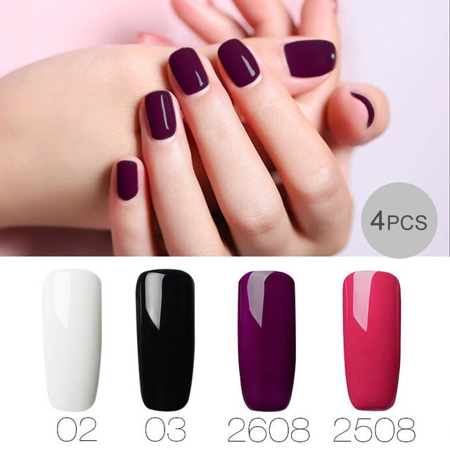 Gel Nail polish Nails Gel Primer Semi Permanent Top Coat UV 7ML Colors