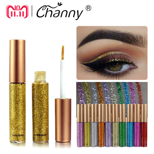 Shimmer Glitter Eyes Liner  Easy to Wear Waterproof Pigment Glitter Makeup