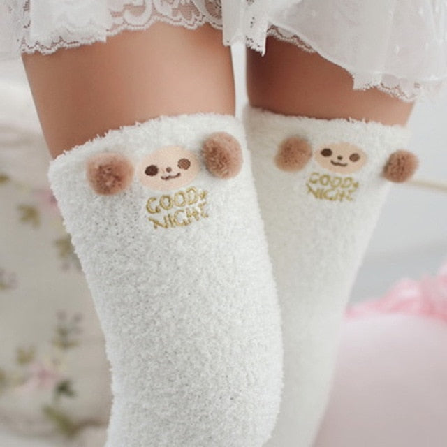 VenusFox Japanese Mori Girl Animal Cute Knee Socks