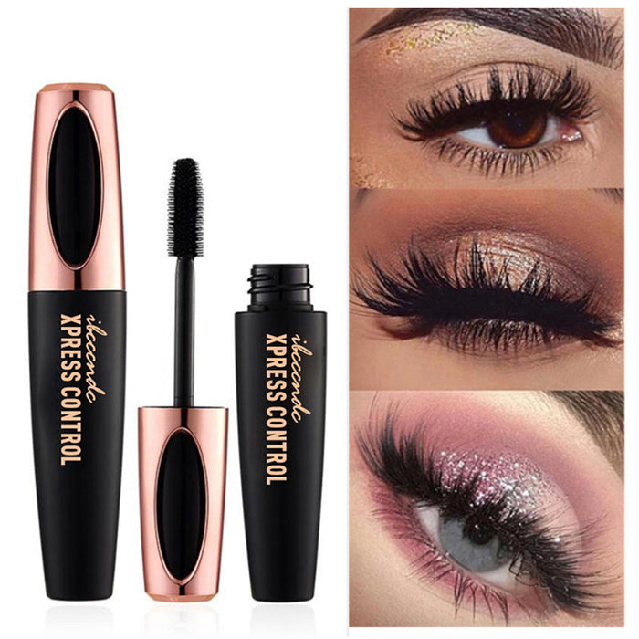 4D Silk Fiber Eyelashes Lengthening Mascara Waterproof Long Lasting Lash