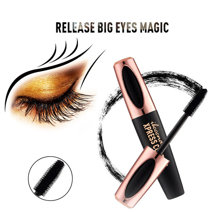 4D Silk Fiber Eyelashes Lengthening Mascara Waterproof Long Lasting Lash