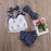 Top+Polka Dot Briefs+Head band 3pcs Fashion Baby Girls Outfits