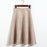 VenusFox Vintage Suede High Waist Midi A Line Skirt