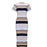 VenusFox Stripe Knee Length Bodycon Dress