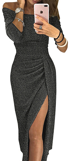 VenusFox Sexy Slash Neck Night Club Dresses Plus Size