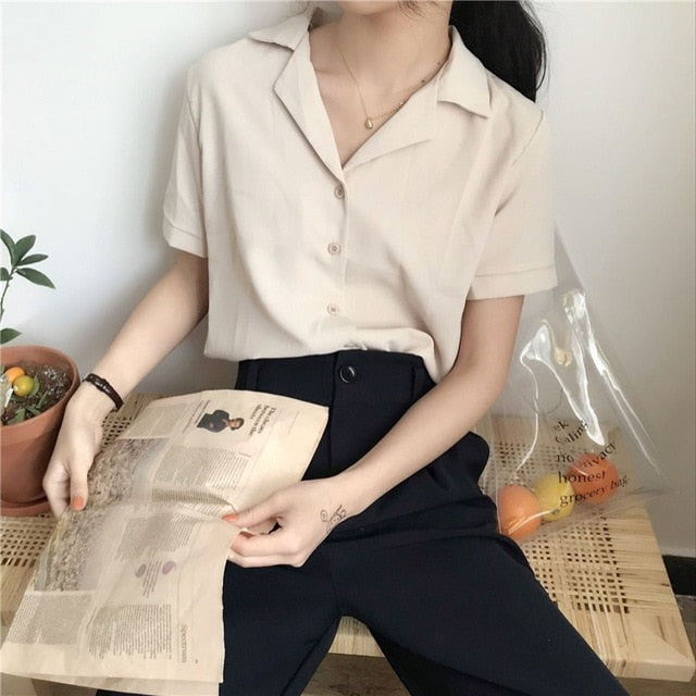 VenusFox Long Sleeve Fashion Casual Blouse Tops