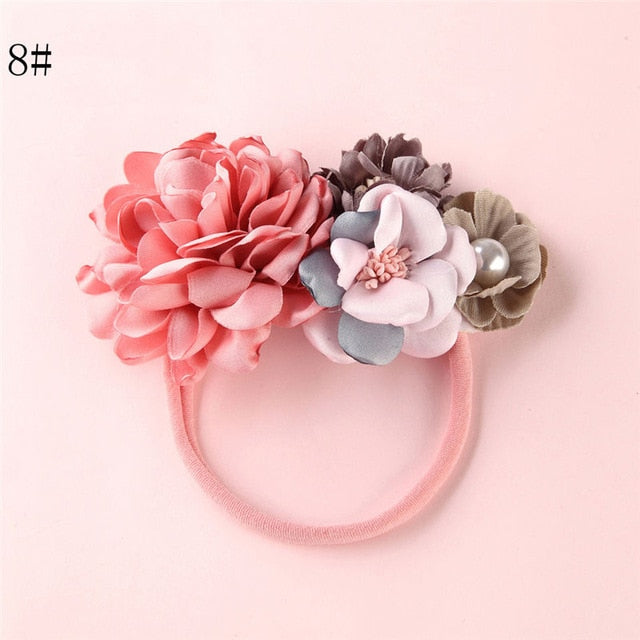 Fashion Floral  Newborn Baby Elastic Headband