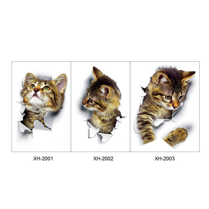 Cute Cat 3D Wall Sticker