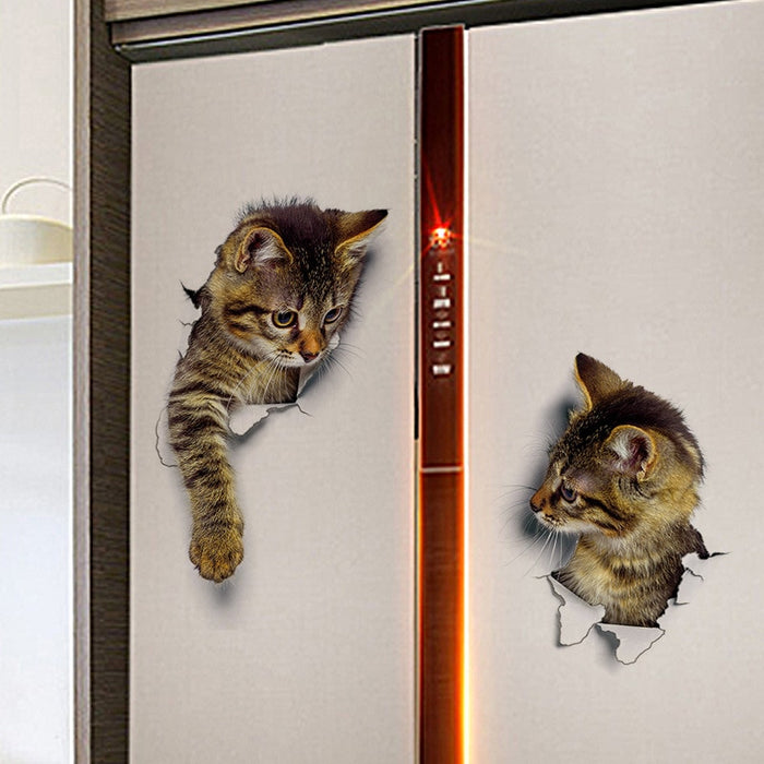 Cute Cat 3D Wall Sticker