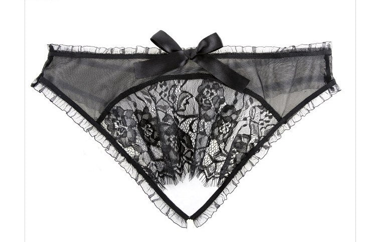 VenusFox White Black Erotic Panty Sexy Lingerie Underwear