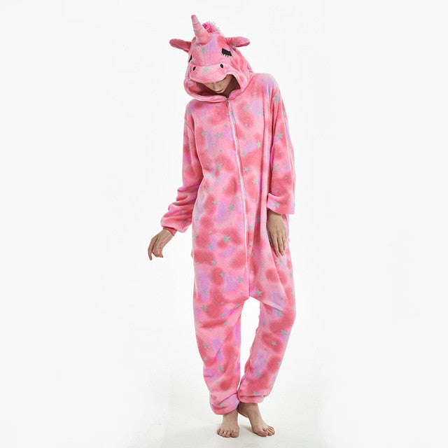 VenusFox Animal Flannel Pajamas Sets Sleepwear