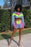 VenusFox 2 Two Piece Festival Rave Crop Top and Shorts