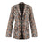 VenusFox Snake Print Long Sleeve Suit