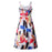 VenusFox Fashion Sling Square Collar Casual Sleeveless Mid-Calf Dresses