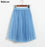VenusFox 3 Layers Elastic High Waist Midi Skirts