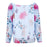 VenusFox Chiffon Full Sleeve O-Neck Print Retro Loose Casual Tops Shirt