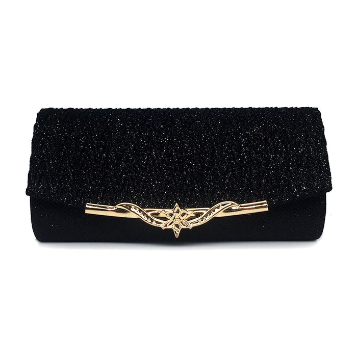 Women Banquet Glitter Clutch Chain Shoulder Bag