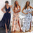 VenusFox Womens Summer Boho Maxi Long Dresses